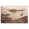 Paddle Steamer in Creux Harbour Sark Postcard C...