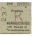 B.R. Edmondson Ticket - Preston to Manchester E...