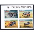 Mozambique WWF Blue Wildebeest T1 Imperf Block ...