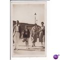 old RP postcard - family on prom (prob.Scarboro...