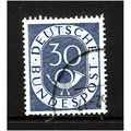 GERMANY 1951 SG1054 30pf BLUE NUMERAL AND POSTH...
