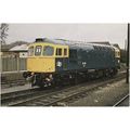 Railway Postcard BR Class 33 33012 WESTBURY 197...