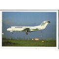 Aviation ALINORD FOKKER F28-1000 Postcard by Bu...