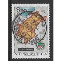 VENEZUELA 1970 MAPS & ARMS 90c MERIDA SG218 FIN...
