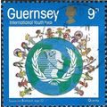 GUERNSEY, International Youth Year, blue 1985, 9p