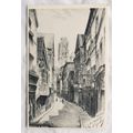 vintage postcard Rouen - La Rue Damiette