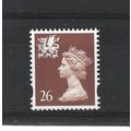 Wales.W74 26p Red-Brown.Unmounted Mint.Aug25