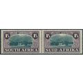 South Africa 1939 SG84 1 1/2d + 1 1/2d B-G & Pu...