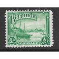 BERMUDA 1936 1/2d BRIGHT GREEN RED HOLE PAGET S...