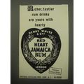 1950 Red Heart Jamaica Rum Ad - Richer, tastier rum drinks are yours