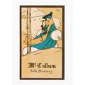 Postcard Poster Art McCallum Silk Hosiery Lady ...