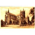 Vintage Sepia Postcard - Worcester Cathedral Fr...