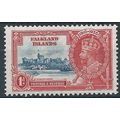 Falkland Islands 1935 SG139 1d Deep Blue & Scar...