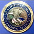 DOJ, W. VA Attorney's Office. Challenge Coin. 1...