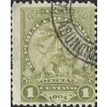 PARAGUAY, Heraldic Lion, Provisional government, offical, olive 1904, 1c