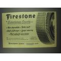 1954 Firestone Tyres Ad - Firestone Experience Counts
