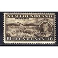 Newfoundland 1937 KGV1 10ct Blackish Brown MM S...