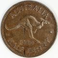 AUSTRALIA 1950 Halfpenny / ½ Penny (M- D)