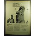 1958 Rand McNally Ad - Can stone giants walk?