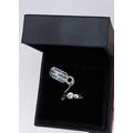 White Gold Diamond Ring 9ct N 1/2 Ex Shop Displ...