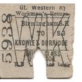 G.W.R. Edmondson Ticket - Birmingham Snow Hill ...
