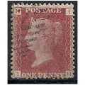 1858 SG43 1d Red Plate 95 Fine Used Check Lette...