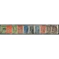 1913/1924 10 different values - fine used (o)