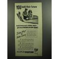 1946 Postum Drink Mix Ad - You Hold Their Future