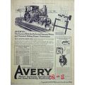 AVERY COMPANY 1918 motor thresher farm tractor ...