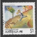 AUS 1988 $1.00 'LIVING TOGETHER - RESCUE AND EM...