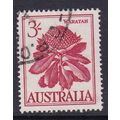 AUSTRALIA 1959 3/- WARATAH FLOWER USED SG326