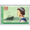 SAMOA, Queen Elizabeth Silver Jubilee, green 1977, 32S