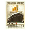 CANADIAN PACIFIC Canada & USA Advert Postcard (...