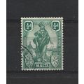 Malta.SG124 1/2d Green.Fine Used.Apr25o