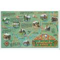 Llangollen Canal Map Postcard 122