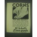 1931 Dr. Scholl's Zino-Pads Ad - Corns