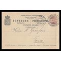 Finland Postal Card 1897 Helsinsfors to Tammela