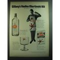 1969 Gilbey's Vodka Ad - Martinski Kit It makes you Czar of the Bar
