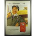 1951 Coca-Cola Soda Ad - Travel refreshed, I say