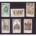 P0LAND 1986 CYCLISTS SG 3082 / 3087 SET 6 VALS ...