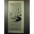 1955 Tiffany & Co. Crystal Goblets Advertisement - Reflecting hospitality