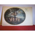 DANZA DI AMORINI by F. Albani. unused antique p...