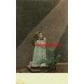 Sweet Girl Praying, Social History Postcard