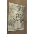 Early Italian Postcard - Pretty little girl & B...