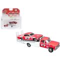 Ford F-350 Ramp Truck #38 Red and White with 19...