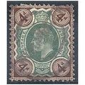1902 - SG236 4d Green & Chocolate Brown Good Us...