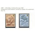 1981 GB GUERNSEY EUROPA SET UMM SG 230-231