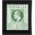 SEYCHELLES 1906 SG 61 3c DULL GREEN M / MINT