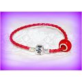 Summer Gift Love Clasp Woven Bracelet Red Bead ...