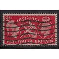 GB 1951 KGV1 2 1/2d Scarlet Festival Britain SG...